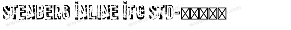 Stenberg Inline ITC Std字体转换